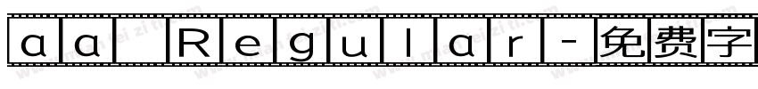 aa Regular字体转换
